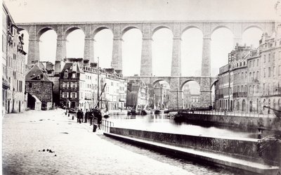 El Viaducto en Morlaix, c.1880 de French Photographer